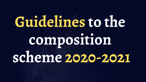 Guidelines to the composition scheme 2020-2021
