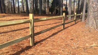 split rail fence