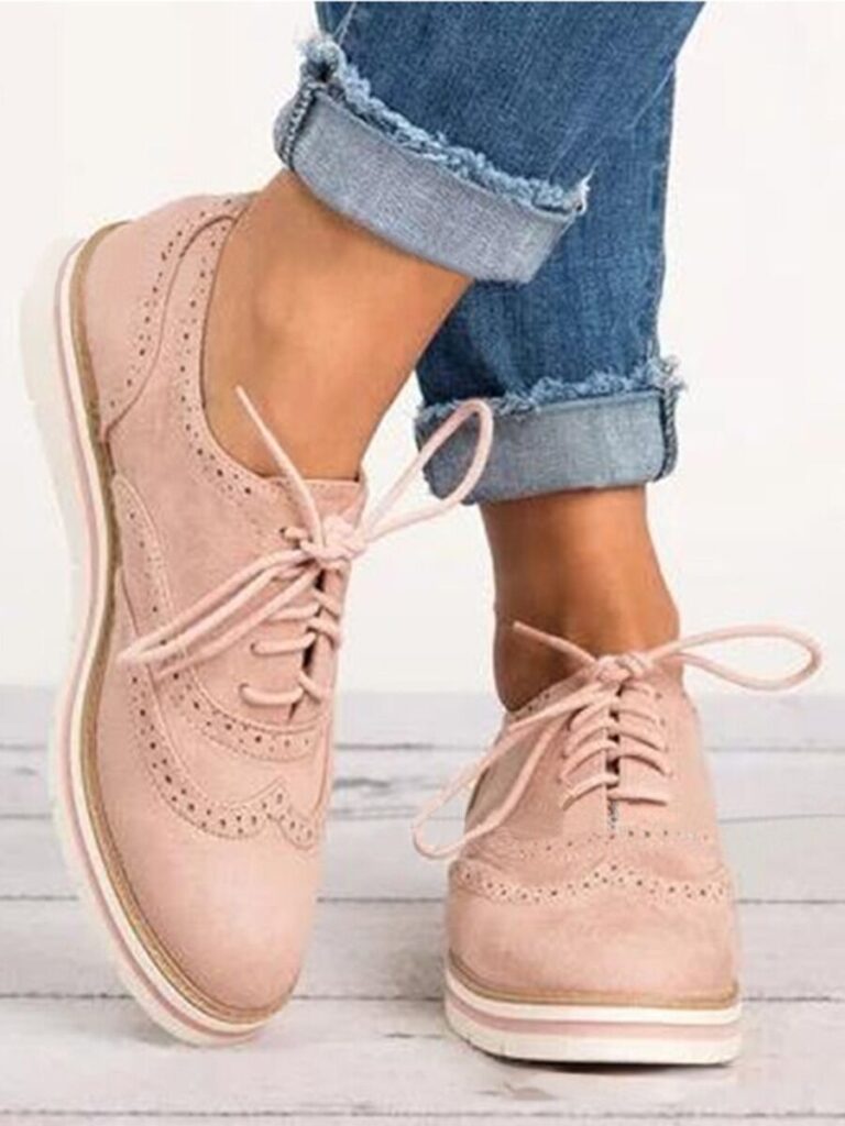 Lace-up Flat Women Bullock Shoes