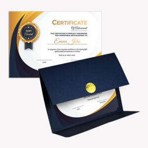 Custom certificate holders