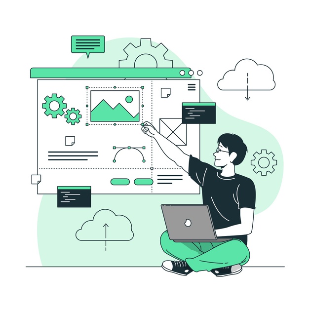 website creator illustration