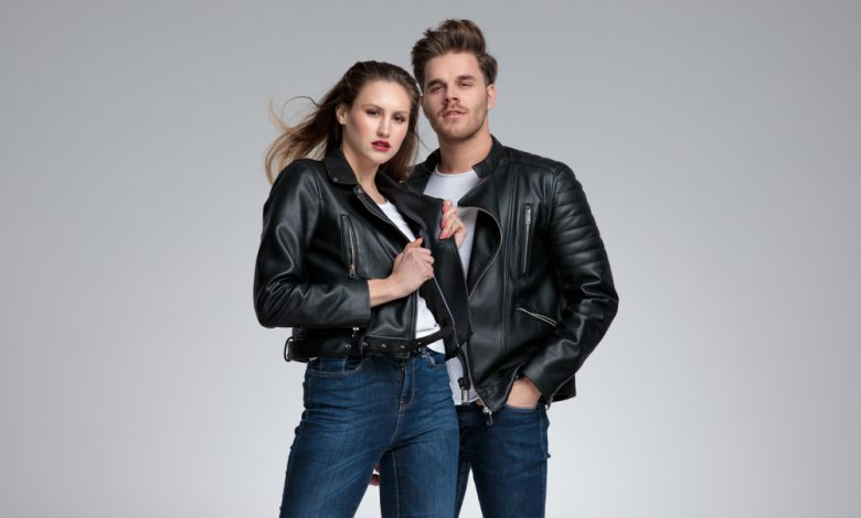 Leather moto jacket