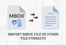 Import MBOX file in other file formats