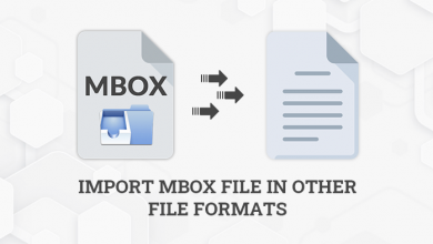 Import MBOX file in other file formats