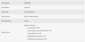 Juniper Networks Certified Expert, Security (JNCIE-SEC)
