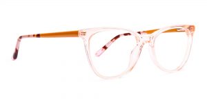 transparent pink glasses