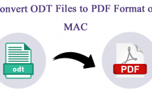 Convert ODT to PDF on Mac