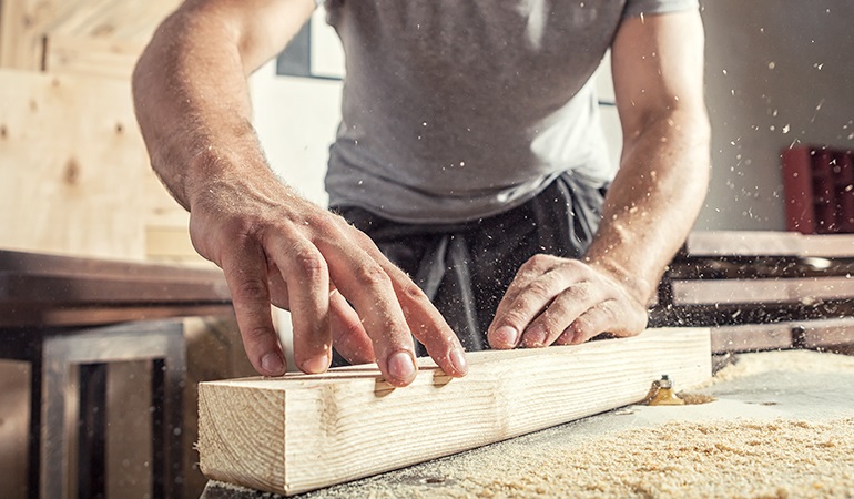 Carpentry services construct, repair, or remodel private and business structures
