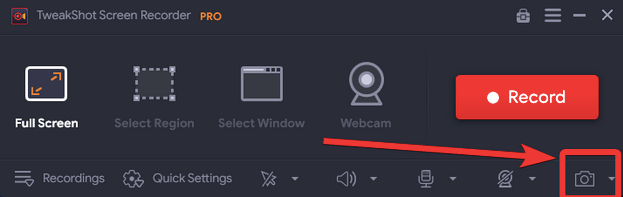 Step to take screenshots