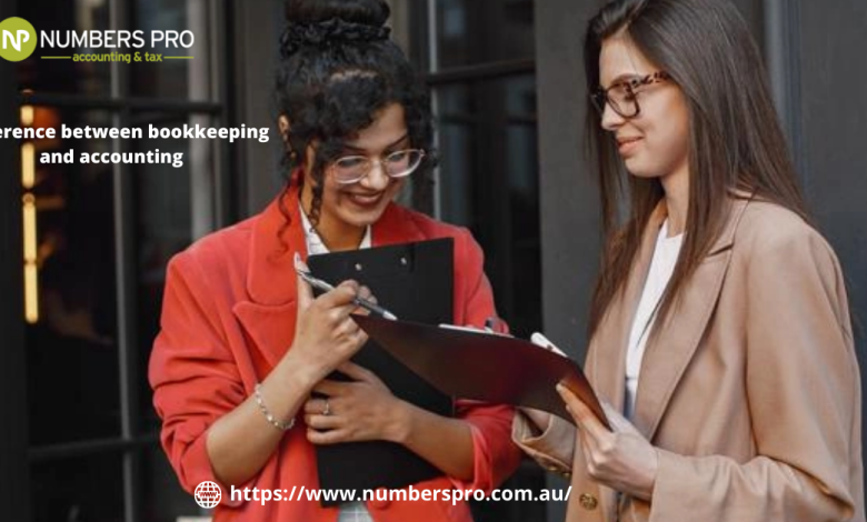 Difference between bookkeeping and accounting
