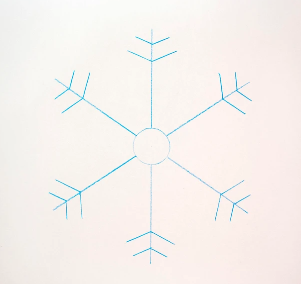 drawing snowflakes 