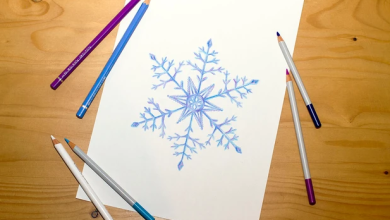 drawing snowflakes
