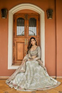 cream bridal lehenga, latest designer bridal lehenga choli, bridal lehenga, wedding attire for bride, shreeman, designer wedding lehenga choli, can can lehenga, gota patti lehenga for wedding