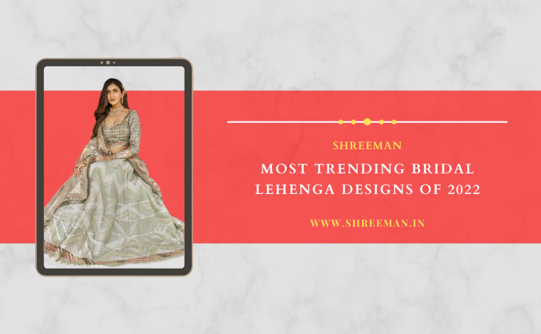 most trenidng bridal lehenga designs, shreeman, bridal attire, designer chaniya choli, online clothing store, ethnic clothing for women, women's fashion