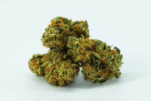 Lemon OG weed nugs stack