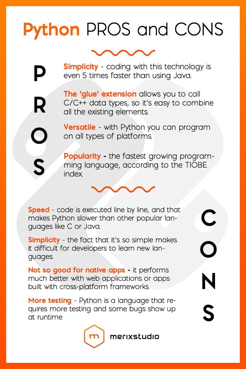 Python pros and cons