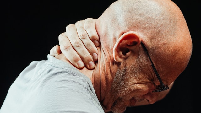 Man Having a Neck pain