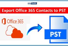 Export Office 365 Contacts to PST