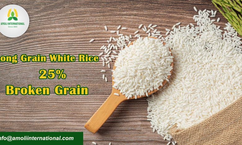 Long Grain white rice 25% broken