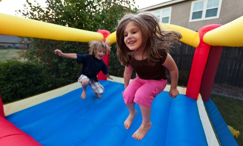 bounce houses